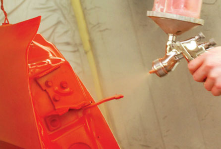 Spraying process in detail